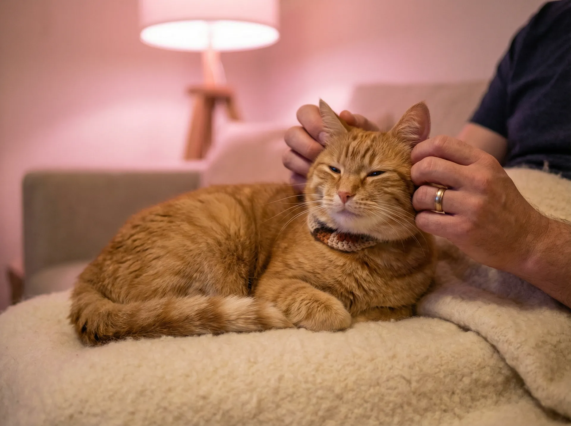 猫咪被温柔抚摸的幸福时刻 - 秀人全集网