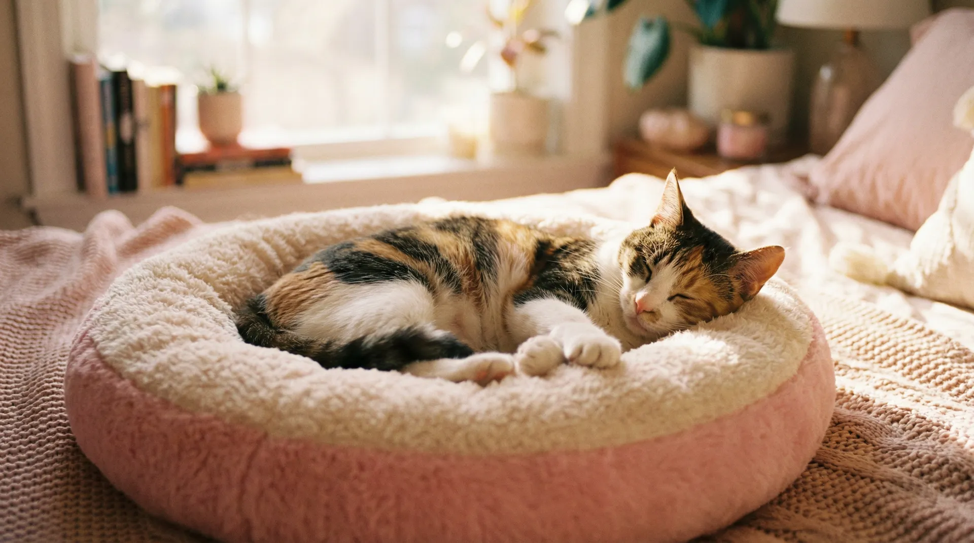 三花猫安静入睡 - 秀人全集网